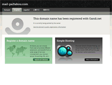 Tablet Screenshot of mail-pa2tabou.com